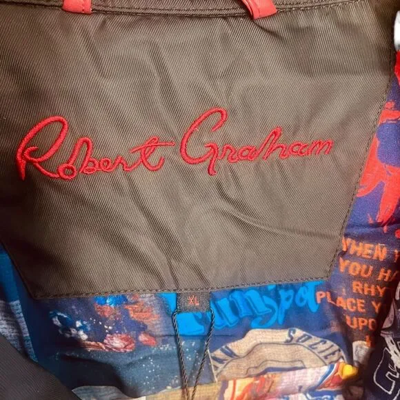 Robert Graham Quilted Puffer Shirt Jacket Coat - Picture 5 of 14